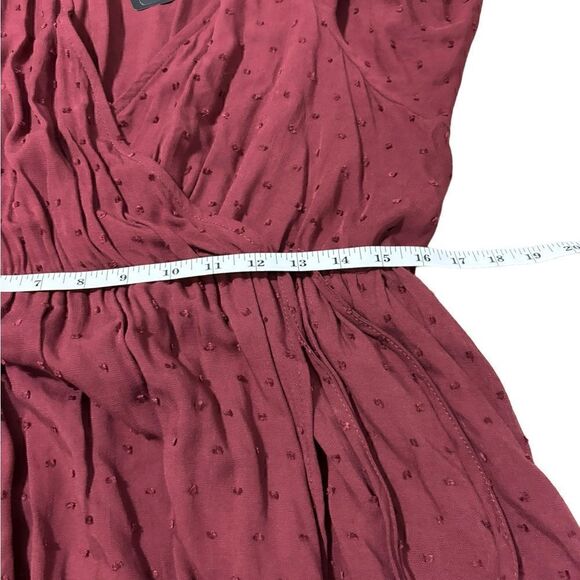 NEW TORRID Women's Midi Swiss Linen Wrap Surplice Dress size M/L - Picture 7 of 12